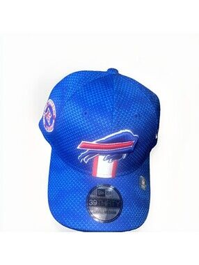 New Era Buffalo Bills 39THIRTY Hat Blue Sideline Stretch Fit S/M NFL Cap NWT